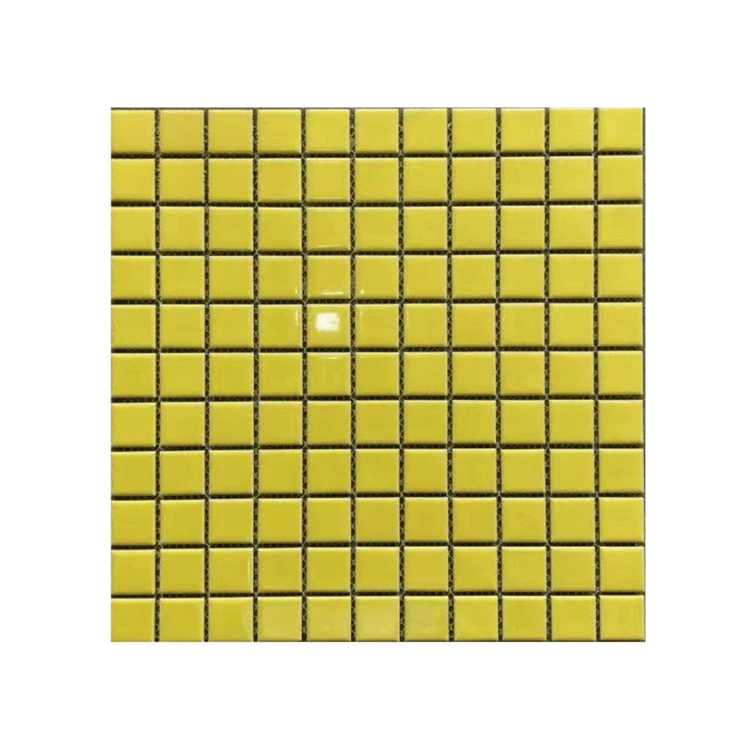 โมเสค TIMELESS TILES รุ่น CLASSIC SQUARE 25 ขนาด 30X30 ซม. สีเหลืองเลม่อน ผิวเงา GLOSS LEMON YELLOW โมเสคเซรามิกทรงสี่เหลี่ยมจัตุรัส_0